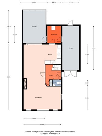 Floorplan - Veenestraat 62A, 3751 GJ Bunschoten-Spakenburg